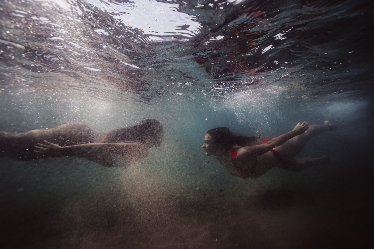 duo femmes sous l'eau, photographie aquatique