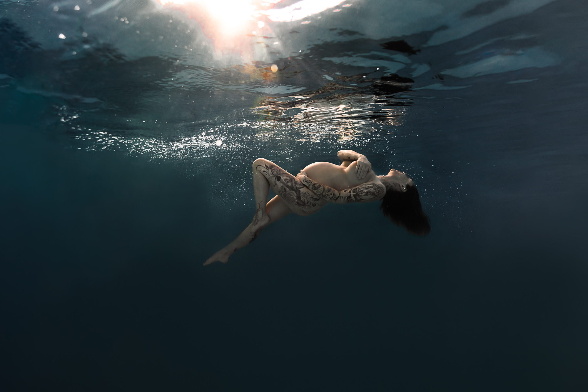Photo grossesse underwater