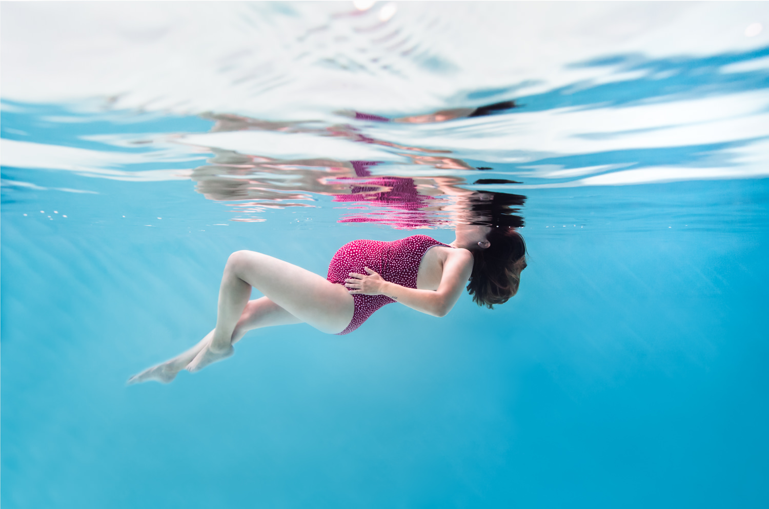 Photographe grossesse underwater Nîmes