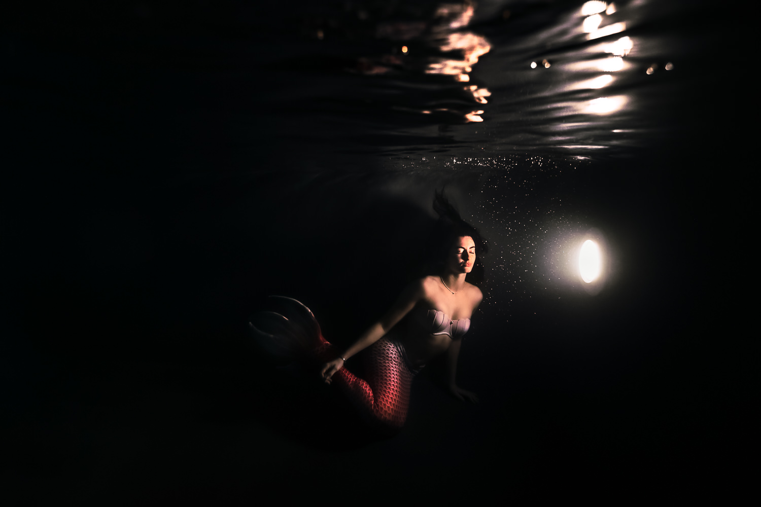 Post-production photo subaquatique