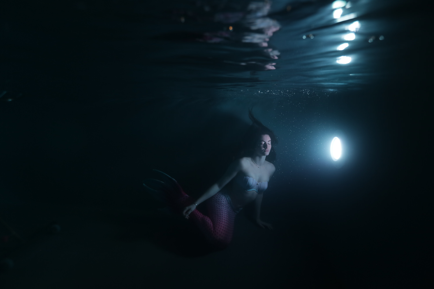 Post-production photo sous l'eau