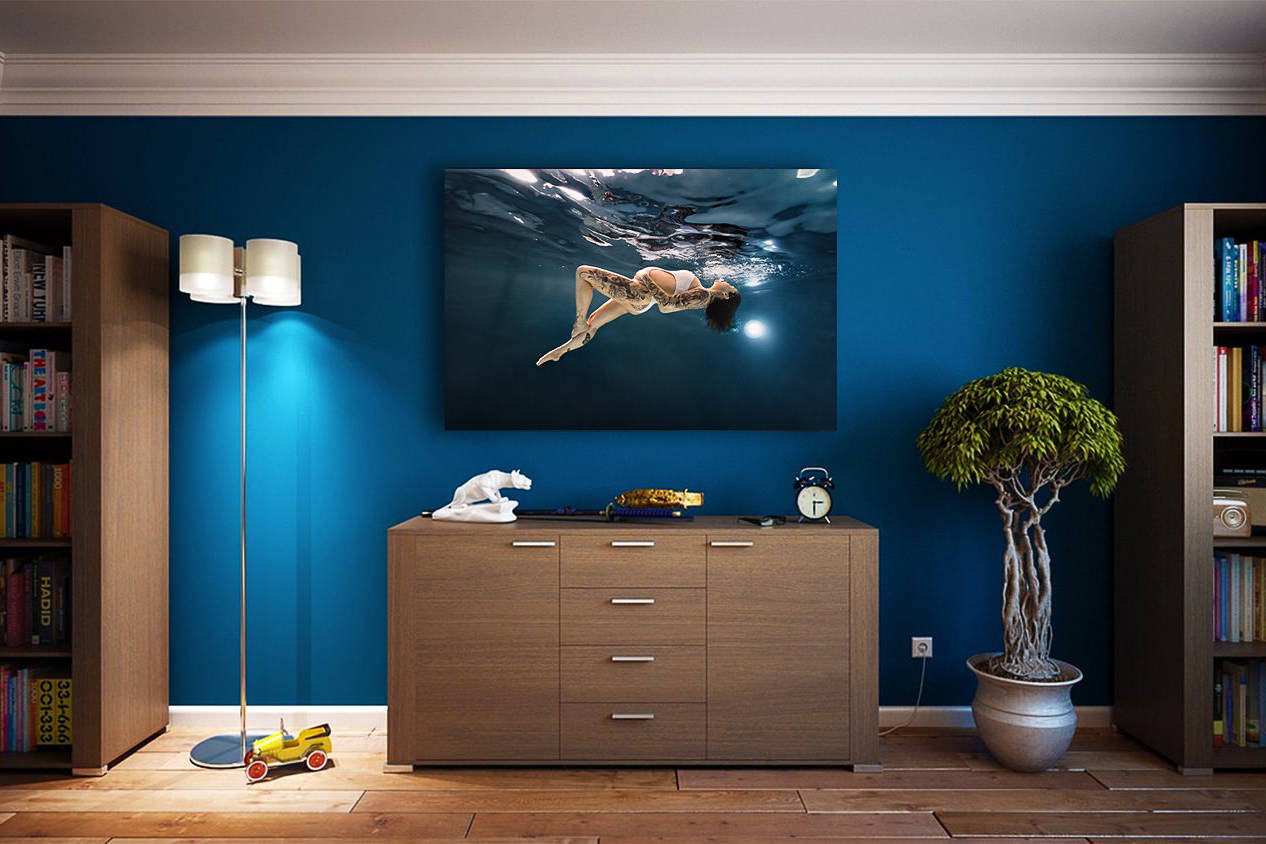 Tableau photo aquatique grossesse
