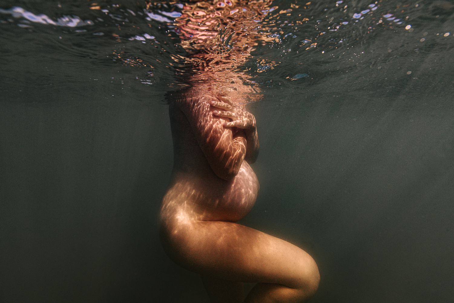 Photographie artistique nu sous l'eau