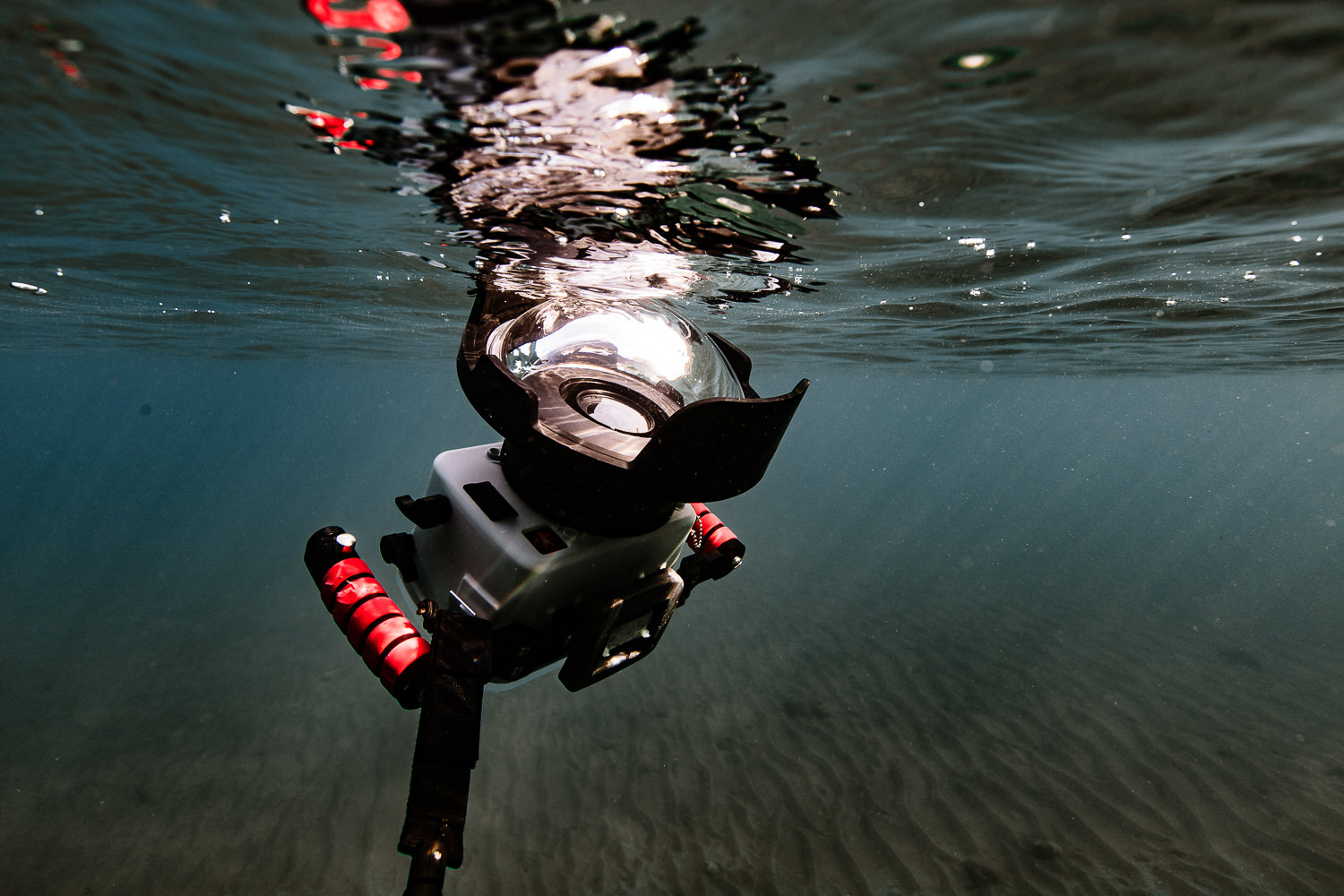 Caisson étanche pour photographie aquatique underwater